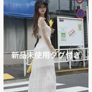 Darich 다리치 백 오픈 캐미 롱 원피스