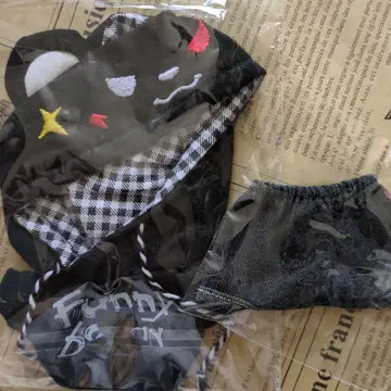 후드티 바지 2세트 블랙 블랙 봉제인형 의류 옷 갈아입기