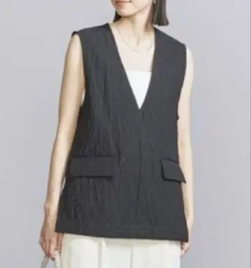 BEAUTY&YOUTH UNITED ARROWS 자카드 V넥 베스트