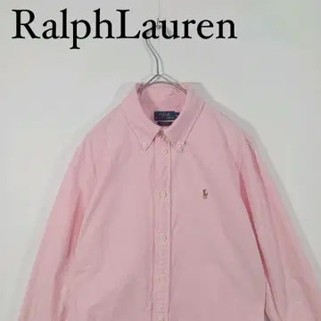 Ralph Lauren 라이트 핑크 긴팔 버튼 다운 셔츠 여성용 M