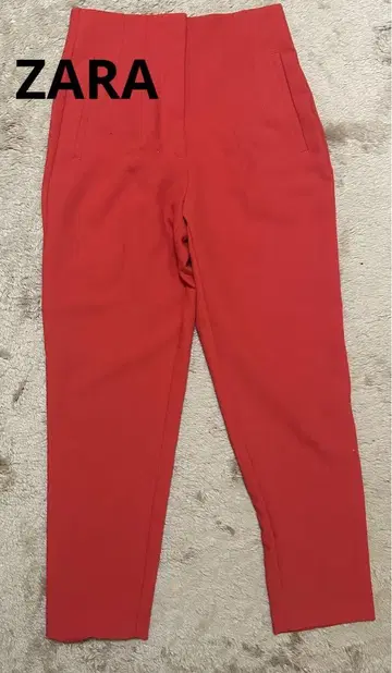ZARA 하이웨스트 팬츠 레드