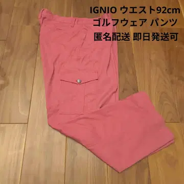 IGNIO 골프웨어 팬츠 허리 92cm 핑크
