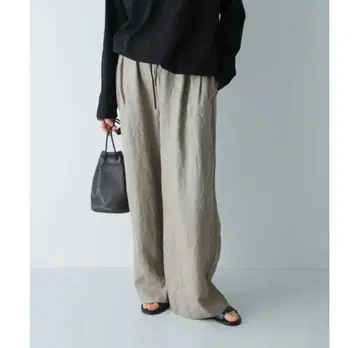 카구레 린넨 이지 팬츠