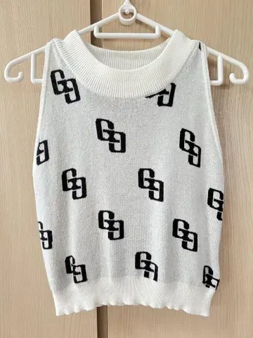 GYDA GG PATTERN 아메슬리 니트 로고 상의