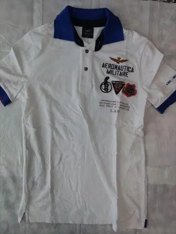 AERONAUTICA MILITARE 피케 셔츠 화이트
