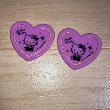 Sanrio.HelloKitty. 귀여운 하트 모양 페이퍼 클립. 키티.