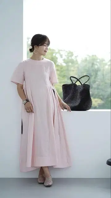 the9shop breeze 린넨 쉘핑크 M