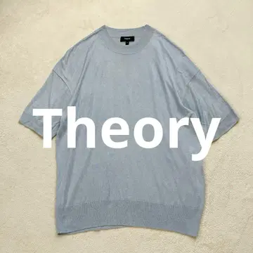 Theory LUXE SILK 실크 100% 크루넥 풀오버 S 반팔