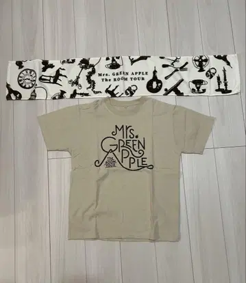 미세스 Mrs. GREEN APPLE 룸투어 티셔츠 (M)와 타월