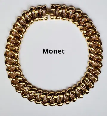 Monet 모네 빈티지 볼륨 체인 목걸이 주얼리