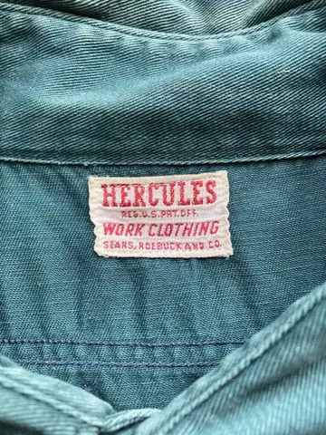 50s HERCULES 헤라클레스 워크 셔츠 Sears 빈티지 레어