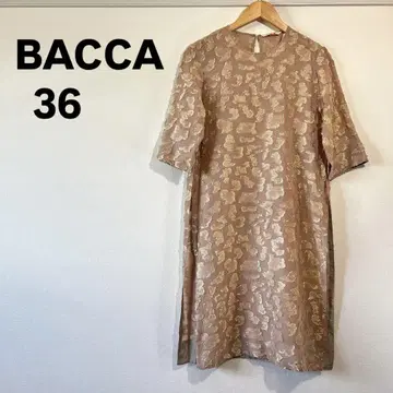 BACCA / 36 / 반팔 무릎 기장 원피스