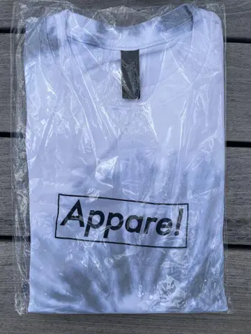 Appare! 핫챠케 티셔츠 타이다이 화이트 프리 사이즈