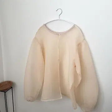 hinari 오간자 시어 2WAY 블라우스 아이보리