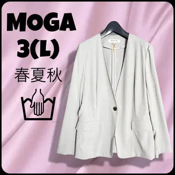 MOGA 모가 워셔블 노카라 자켓: 3 (L) 클리닝 완료