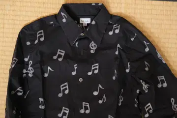 Paul Smith 음표 패턴 긴팔 셔츠 S