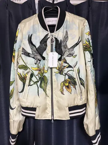 DRIES VAN NOTEN 23-24AW 자수 블루종 봄버 자켓