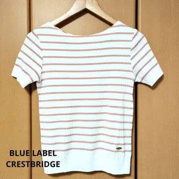 BLUE LABEL CRESTBRIDGE 스트라이프 반팔 상의