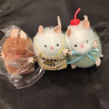 쥐 봉제 인형 & 인형옷 컬렉션 카스테라 메론소다 새우튀김