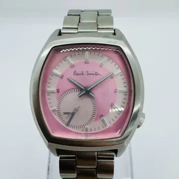 Paul Smith 폴 스미스 핑크 다이얼 쿼츠 실버 손목시계
