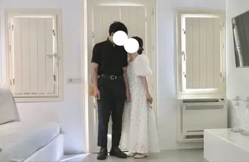화이트 웨딩 드레스