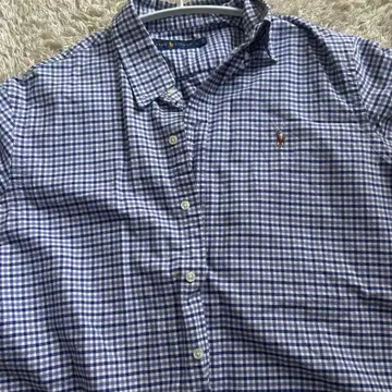 Ralph Lauren 체크 무늬 버튼다운 셔츠 L