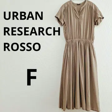 URBAN RESEARCH ROSSO 셔츠 원피스 반팔 베이지 F