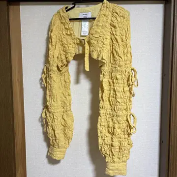 jouetie 가디건 노란색 볼레로