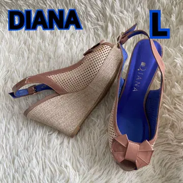 DIANA 에스파드리유 웨지솔 통굽 샌들 L