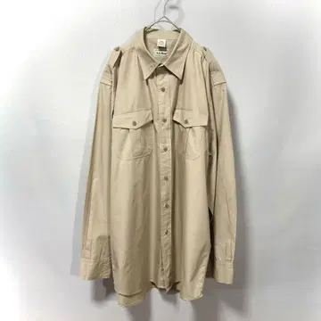 L.L.Bean 엘엘빈 밀리터리 셔츠 긴팔 아웃도어 베이지