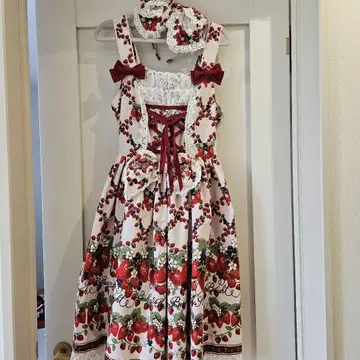 Strawberry Garden JSK 머리띠 세트
