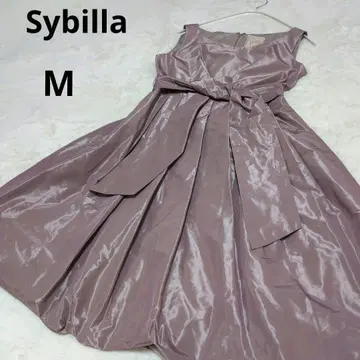 Sybilla 시빌라 리본 광택 벌룬 원피스 파티 드레스