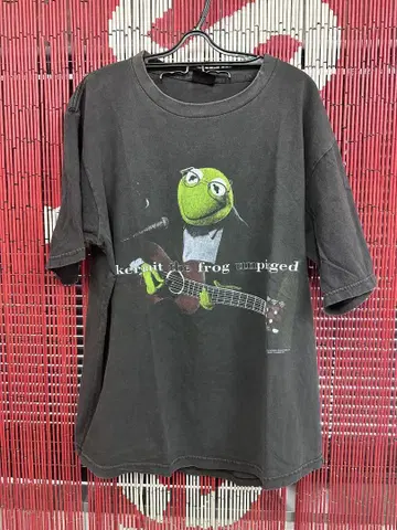 kermit 커미트 에릭 클랩튼 패러디 빈티지 T셔츠