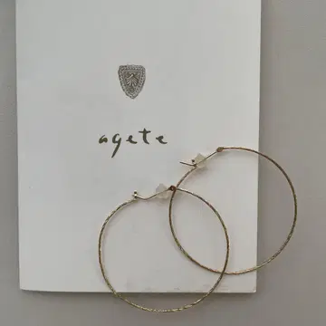 K10 후프 귀걸이 아가트 (agete)