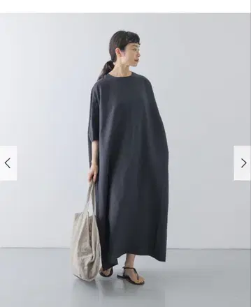 택 포함 새상품 카구레 2 사이즈 린넨 레이온 와이드 원피스 도어즈