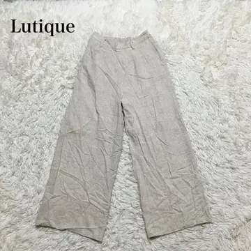 르티크 시마무라 가우초 팬츠 와이드 넉넉한 캐주얼 마 혼방 세탁 가능