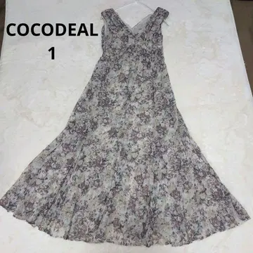 코코딜 꽃무늬 슬리브리스 롱 원피스 플로럴 COCODEAL