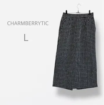 [CHARMBERRYTIC] 새상품급 롱 타이트 스커트 허리밴딩 슬릿