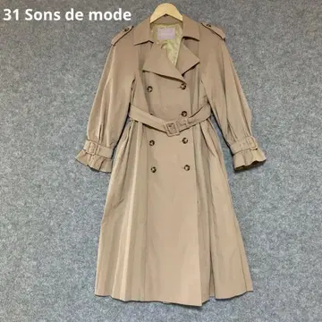31 Sons de mode 베이지 트렌치코트 벌룬 슬리브
