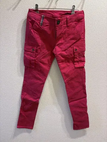 tommy girl 카고 팬츠 S 사이즈 빨간색 토미걸