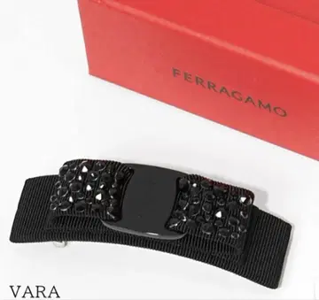 FERRAGAMO VARA 블랙 헤어 액세서리