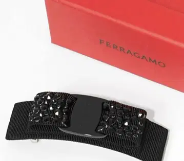 FERRAGAMO VARA 블랙 헤어 액세서리