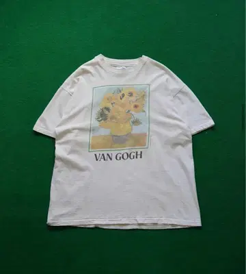 80년대 U.S.A. 제작 고흐 해바라기 티셔츠