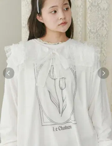 Merry Jenney 튤 시어 프릴 칼라