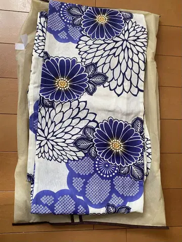 유카타 단품 면마 여성용 국화 패턴