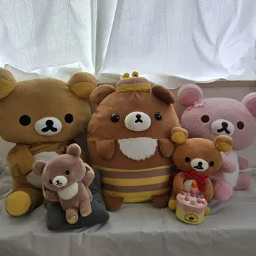 리락쿠마 봉제 인형 세트 5점