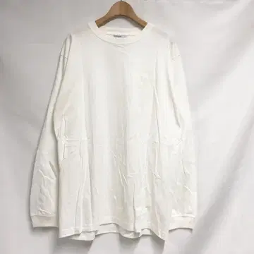 하자 있는 미사용 새상품 카오스 피싱 클럽 긴팔 티셔츠 M 화이트