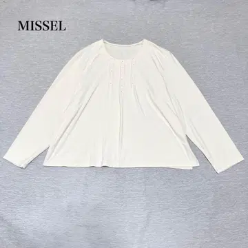 미제르 긴팔 티셔츠(LL) 턱 비쥬 오피스 캐주얼 성인 여성
