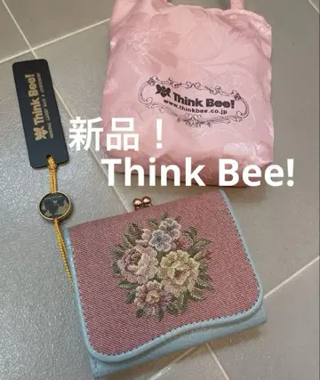 새상품 Think Bee! 3단 폴더형 가마구치 접이식 지갑