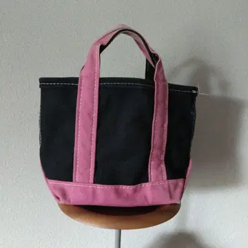 90년대 L.L.Bean BOAT & TOTE 블랙x핑크 미니